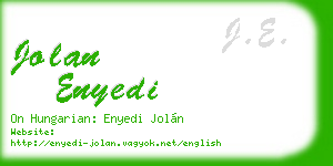 jolan enyedi business card